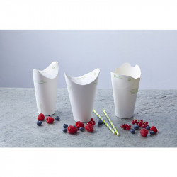 Gobelet carton couvercle integre 500ml/16oz -500pcs (20x25pcs) 116x58, H126 mm, 25 unités