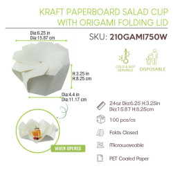 Boite Carton Blanc Refermable Pliage Origami x100pcs