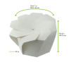 Boite Carton Blanc Refermable Pliage Origami x100pcs