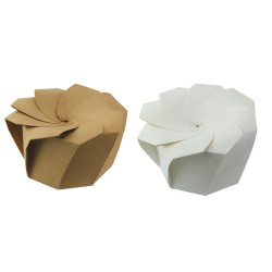 Boite Carton Blanc Refermable Pliage Origami x100pcs