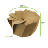 Boite Carton Kraft Refermable Pliage Origami x100Pcs