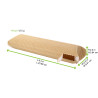Etui carton ondulé rectangulaire pour sandwich chaud 24 x 10 x 5,8 cm x 450 unités