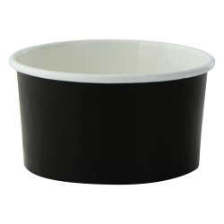 Pot à sauce en carton 130 ml Diam : 8 cm 8x6,8x4,4 cm x 50 unités