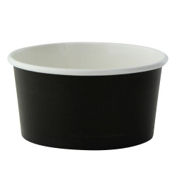 Pot carton noir chaud et froid 200 ml Diam: 9 cm 9 x 7,4 x 4,8 cm x 50 unités