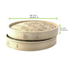 Couvercle bambou pour cuiseur vapeur Diam: 30 cm 30 x 5 cm x 2 unités