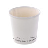 Gobelet Eden blanc en carton sans plastique, Waterbased Ø62mm H60 mm, 50pcs