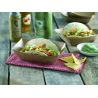 Barquette kraft ingraissable avec PE 1200 ml 24,5 x 16,5 x 5 cm x 250 unités