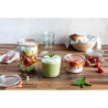 Bocal Bokocook en verre Weck avec couvercle en verre Ø100mm 110x H58 mm, 6pcs