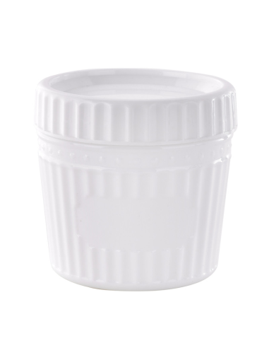 Combo Bol CookShow verre opale + Couv en plastique PP Ø83mm H78 mm, 48pcs