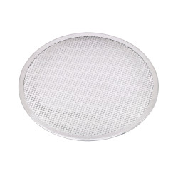 Grille à pizza ronde aluminium à fond ajouré Ø330,2mm H4 mm, 12pcs