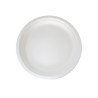 Assiette ronde blanche en pulpe Ø176mm L180x180 mm, 125pcs