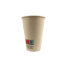 Gobelet blanc en carton fibre de bambou avec laminage plastique PE  Ø70mm 70x45, H91 mm, 50pcs