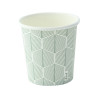 Gobelet carton blanc décor feuille Ø62mm 62x46, H62 mm, 50pcs
