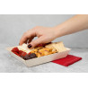 Serviette cocktail coton rouge  L200x195 mm, 100 unités