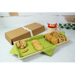 Serviette de table coton vert  L400x395 mm, 50 unités