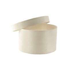 Boite bois ronde avec couvercle  Ø65mm 65x65, H45 mm, 10pcs
