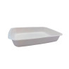 Barquette scellable pulpe laminée PLA "gastronorme" 1/2  325x265, H52 mm, 60pcs