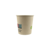 Gobelet blanc en carton fibre de bambou avec laminage plastique PE  Ø62mm 62x46, H62 mm, 50pcs
