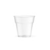 Gobelet PLA transparent 100 ml Diam: 7,6 cm 7,5 x 6,5 cm x 50 unités