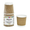 Gobelet Carton Laminé Pla Double Paroi Kraft L: 6,2 cm l: 4,5 cm H: 6 cm