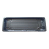 Barquette sushi plastique PS noir avec couvercle PET transparent  L178x71 mm, 200pcs