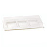 Couvercle PET transparent pour assiette 3 compartiments 26 x 11 x 3,2 cm - 50 unitÃ©s