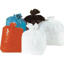 Sac poubelle plastique blanc  220x70mm H7Â 410mm 10000ml