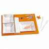 Insert Carton Orange Pour Vaisselle "Scandinavie" L: 41 cm l: 27 cm H: 2,5 cm