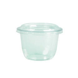 Pot à dessert en plastique PET transparent - 50PCS