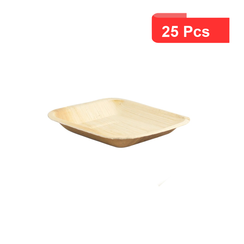 25 Pcs - Assiette carrée en palmier - 17 x 17 cm, Hauteur: 3 cm 25 Pcs - Assiette carrée en palmier - 17 x 17 cm, Hauteur: 3 cm