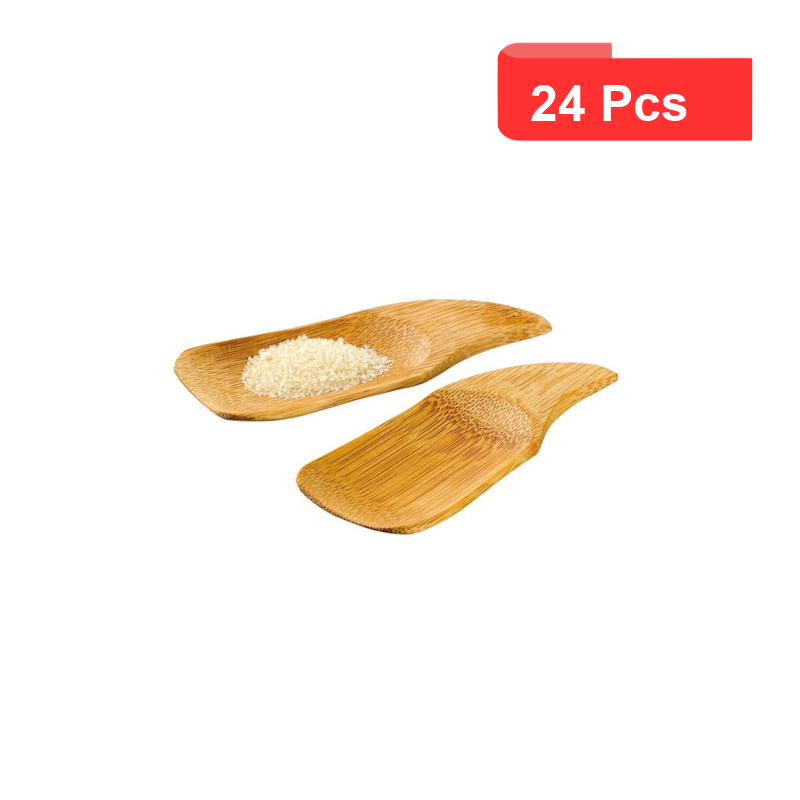 24 Pcs - Cuillère en bambou "Phuket" - 10 cm x 4 cm 24 Pcs - Cuillère en bambou "Phuket" - 10 cm x 4 cm