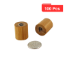 100 Pcs - Mini set en bambou pour sel et poivre - 1,8 x 1,8 x 4 cm, idéal horeca