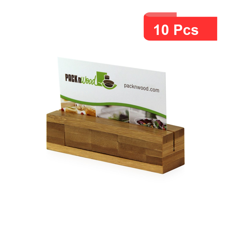 10 Pcs - Porte menu en bambou - 10 x 2,5 x 2,5 cm, idéal pour les restaurants 10 Pcs - Porte menu en bambou - 10 x 2,5 x 2,5 cm, idéal pour les restaurants