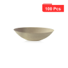 100 Pcs - Bol ovale brun "BioNchic" - 1500 ml, 27 cm x 16,5 cm, Hauteur: 7,7 cm
