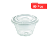 50 Pcs - Gobelet plastique PET transparent - 9,2 cm, 5,3 cm, Hauteur: 6 cm