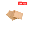 250 Pcs - Sac kraft brun ingraissable - 14 x 7 x 21 cm, idéal tout usage