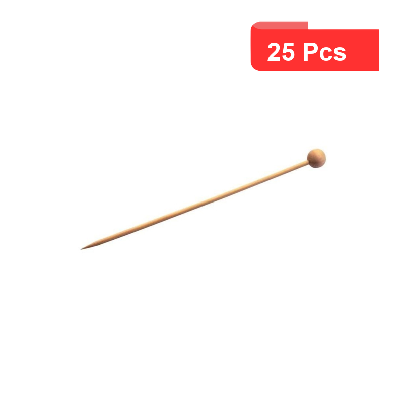 25 Pcs - Pic en bambou naturel - 14,2 cm x 1 cm x 1cm, Idéal pour apéritifs 25 Pcs - Pic en bambou naturel - 14,2 cm x 1 cm x 1cm, Idéal pour apéritifs
