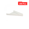 250 Pcs - Triangle carton blanc pour pizza/tarte - 17,7 cm, 17,5 cm, 2,7 cm