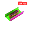 200 Pcs - Fond carton double face anis/fuchsia - 13 cm x 4,5 cm