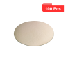 100 Pcs - Rond carton double face or/noir - Diam: 24 cm