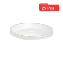25 Pcs - Couvercle PP transparent - Diam: 18,6 cm x 1 cm