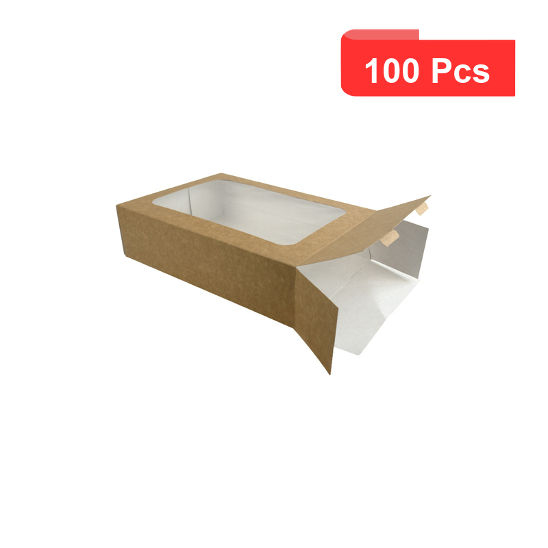 100 Pcs - Étui carton kraft pour plateau repas - 310x223 mm, Hauteur: 83 mm 100 Pcs - Étui carton kraft pour plateau repas - 310x223 mm, Hauteur: 83 mm