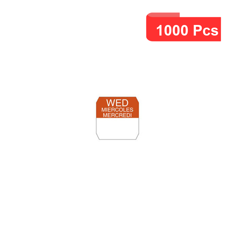 1000 Pcs - Rouleau d'étiquettes rondes oranges - adhésif résistant 1000 Pcs - Rouleau d'étiquettes rondes oranges - adhésif résistant