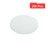 250 Pcs - Rond en carton blanc - Idéal pour pâtisseries
