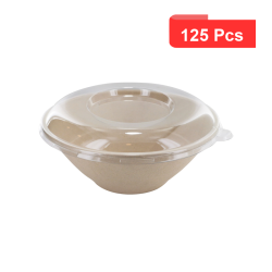 125 Pcs - Couvercle RPET transparent - Diam: 19,6 cm