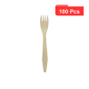 100 Pcs - Fourchette en bois Hercule - 185 mm, idéale pour le service