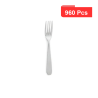 960 Pcs - Petite fourchette inox - 125 mm x 20 mm x 14 mm