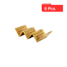 5 Pcs - Support en bambou pour tacos - 212x100 mm, Hauteur: 50 mm