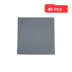 40 Pcs - Serviette micro point anthracite 2 plis - 380x380 mm, élégante et absorbante
