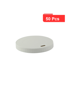 50 Pcs - Couvercle Carton Blanc - 8 cm x 1 cm, chaud et froid 2